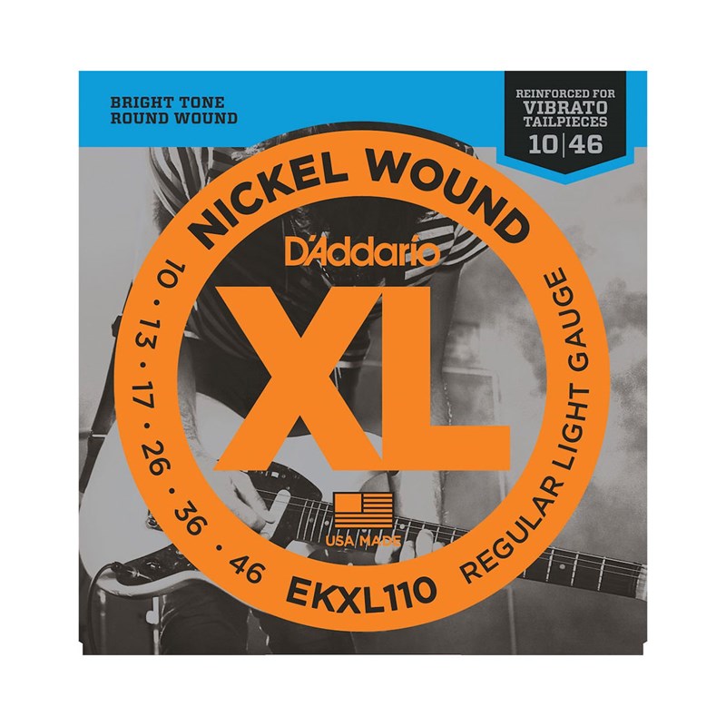 D'Addario Reinforced EKXL110 Nickel Guitar Strings 10-46 Regular Light